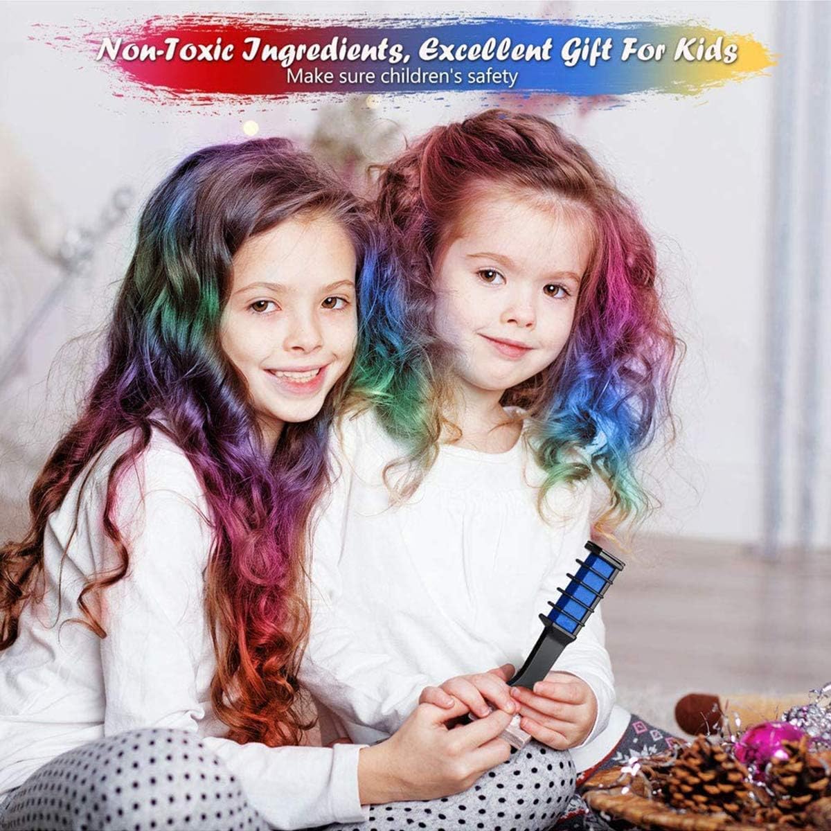 Hair Chalk Comb for Girls Kids