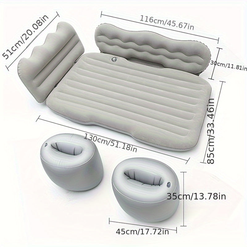 Car Travel Bed Air Inflatable Mattress Back Seat Rest Cushion