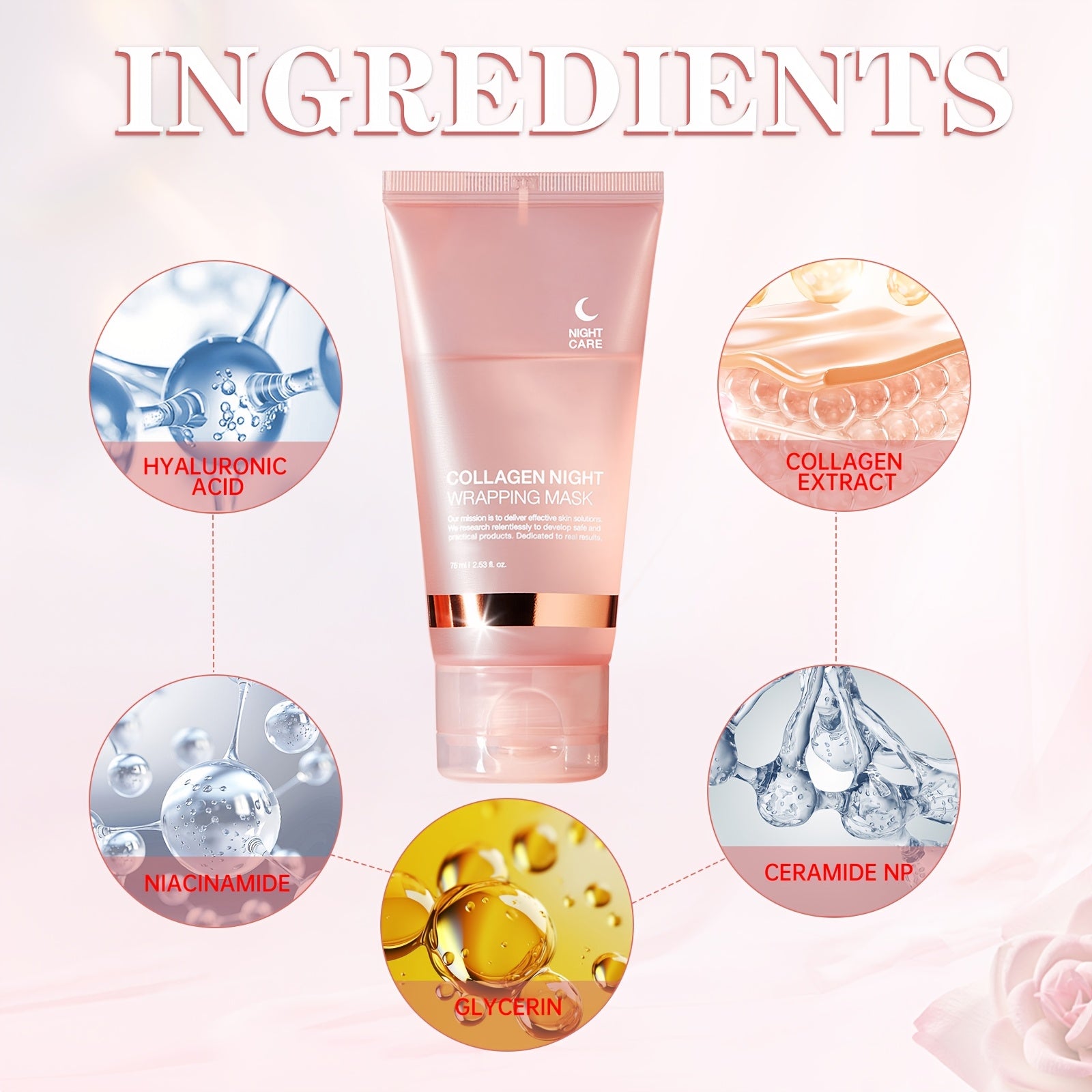 Collagen Night Hydrating Mask, Contains Salicylic Acid